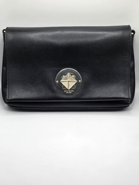 kate spade Handbags - kate spade Black Leather Crossbody Bag with Gold Hardware